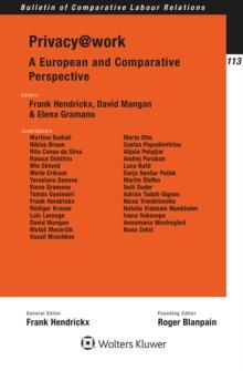 Privacy@work : A European and Comparative Perspective