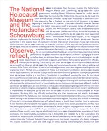 The National Holocaust Museum and the Hollandsche Schouwburg : Observe, reflect, act