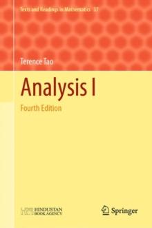 Analysis I : Fourth Edition