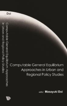 Computable General Equilibrium Approaches In Urban And Regional Policy Studies