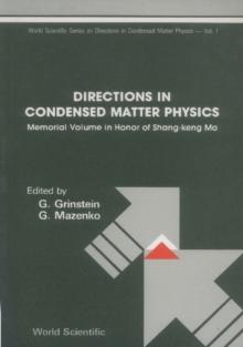 Directions In Condensed Matter Physics: Memorial Volume In Honor Of Shang-keng Ma