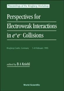 Perspectives For Electroweak Interactions In E+e- Collisions - Proceedings Of The Ringberg Workshop