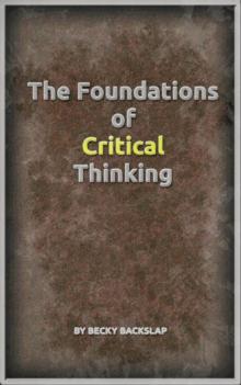 Foundations of Critical Thinking