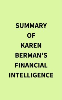 Summary of Karen Berman's Financial Intelligence