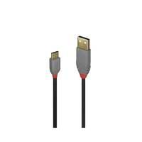 Lindy 0.5m USB 2.0 Type A to C Cable Anthra Line