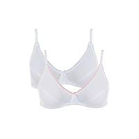 Petite Cotton Non Wired Bra 2 pack