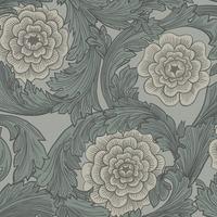 Blomstermala Big Bloom Wallpaper Charcoal Grey Galerie 51009