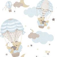 Little Explorers 2 Wallpaper Hot Air Balloons Blue Galerie 14816