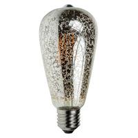 Dimmable 4W LED Crackle Filament Lamp 2200K - E27 Edison