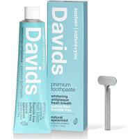 Davids Premium Toothpaste &pipe; Whitening + Antiplaque SPEARMINT