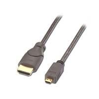 Lindy HDMI To Micro HDMI Cable 2m 2 M HDMI Type A (Standard) HDMI Type D (Micro) 1920 X 1200 Pixels Black Gold