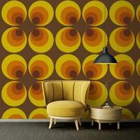 Retro Wallpaper Yellow/Orange/Red/Brown AS Creation 701312