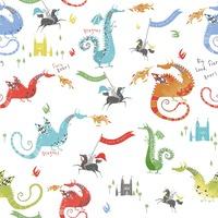 Tiny Tots 2 Dragons Wallpaper Bright Colours Galerie G78368