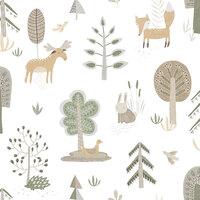 Little Explorers 2 Wallpaper Country Animals Green Galerie 14802