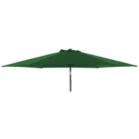 Alexander Rose 3m Aluminium Round Garden Parasol - Green