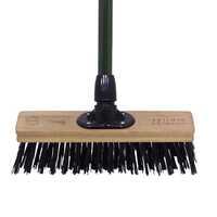 Charnwood 18" Dual Fill Broom Garden Maintenance Wood Green