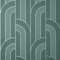 Cascade Arch Wallpaper Emerald / Silver Fine Decor FD42842