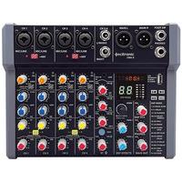 8 Channel Audio Mixer Compact Design with DSP USB and Bluetooth