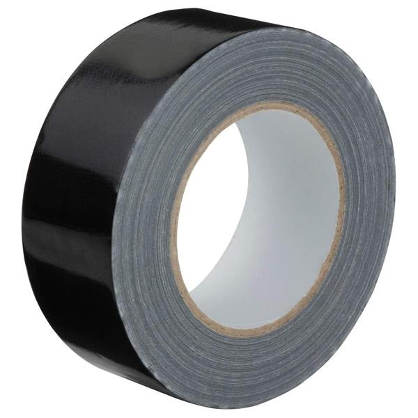 Gladiator Heavy Duty Gaffer Cloth Tape, 50 Mesh Weave, Black 50 Metres Long x 48mm Wide