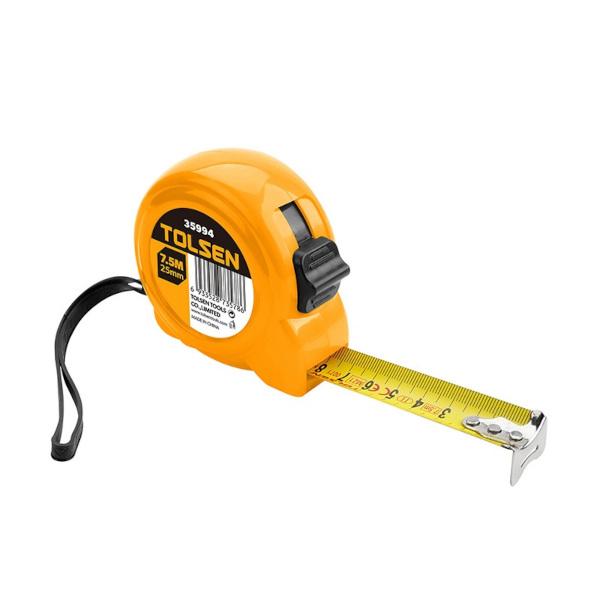 Tolsen Tape Measure 7.5M x 25mm ABS Case Metric