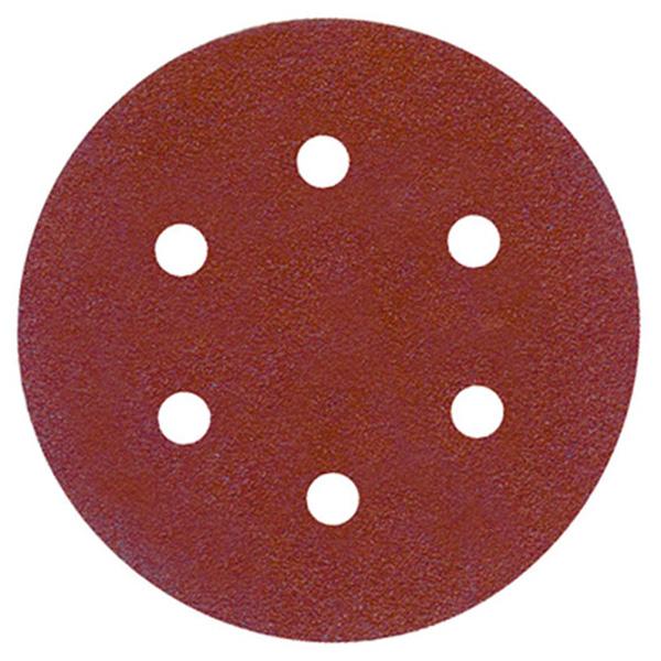 Toolpak 150mm Sanding Discs, 120 Grit 6 Hole (10 Pack)