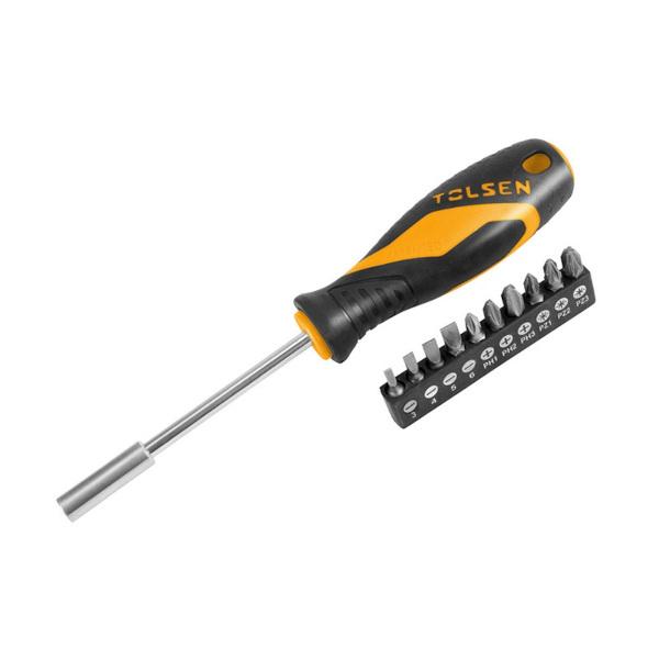 Tolsen Screwdriver Nut & Bit Set 11-Piece