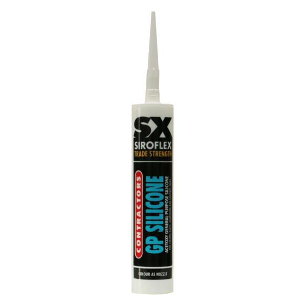 Siroflex Contractors GP Silicone Sealant, White 300ml Cartridge