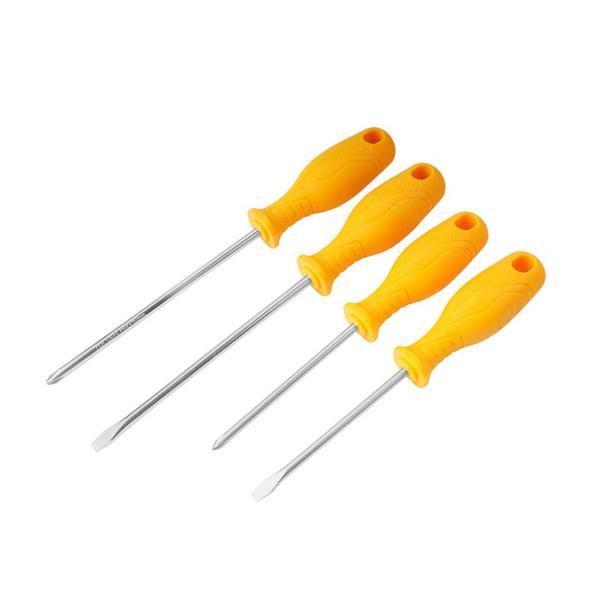 Tolsen Screwdriver Set Yellow Handle 4-Piece