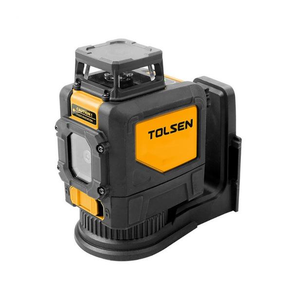 Tolsen Level Green-Beam Self-Leveling 360° Horizontal Cross-Line Laser Level