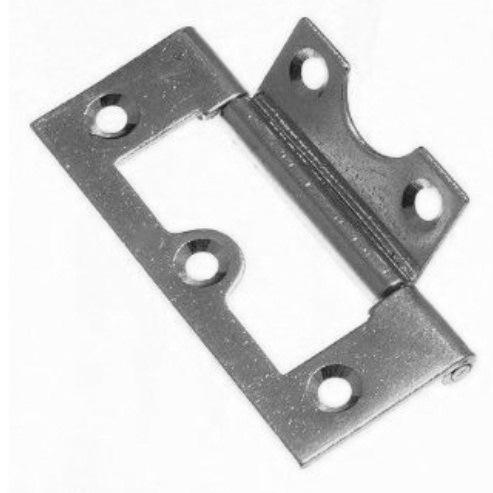 Flush/ Hurl Hinges, Bright Zinc Plated - 100mm (2 Pack)