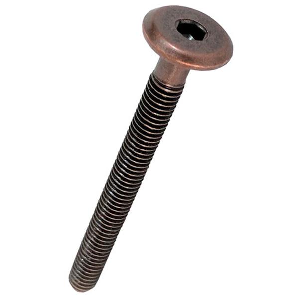 Allen Headed Furniture Connector Bolts, Bronze Plated M6 x 150mm (10 Pack)