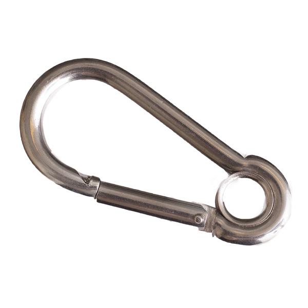 Carabiner Snap Hook & Eyes, Stainless Steel Marine Grade 316, M5 (2 Pack)