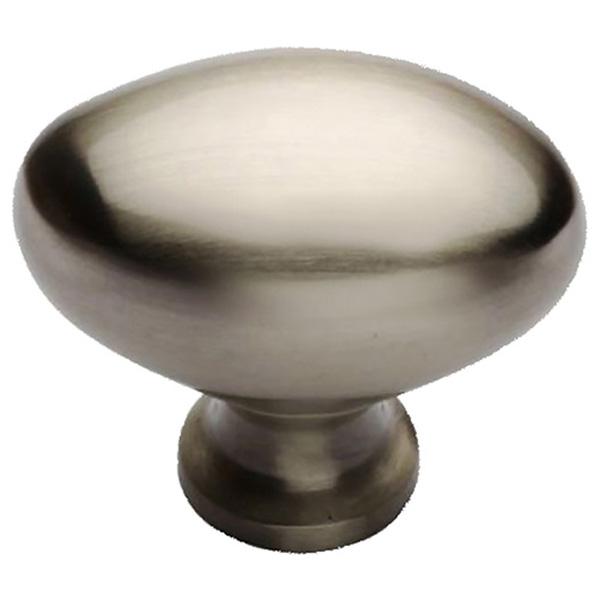 Oval Knob, Nickel Plated 30mm