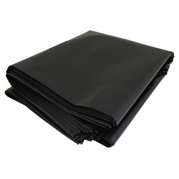 Heavy Duty 400 Gauge Black Polythene Rubble Bags - 20" x 30" (51 x 76cm) (10 Pack)