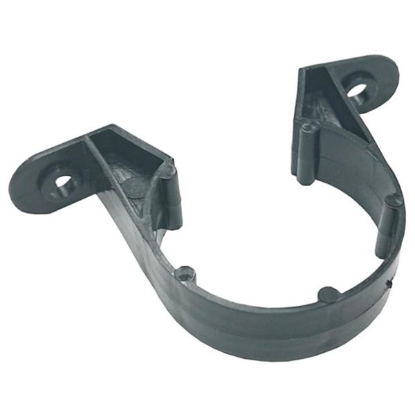 Waste Pipe Clip Brackets, Black 32mm (5 Pack)