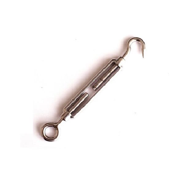 Turnbuckles with Hook & Eye, Stainless Steel Marine Grade 316, M6 (2 Pack)