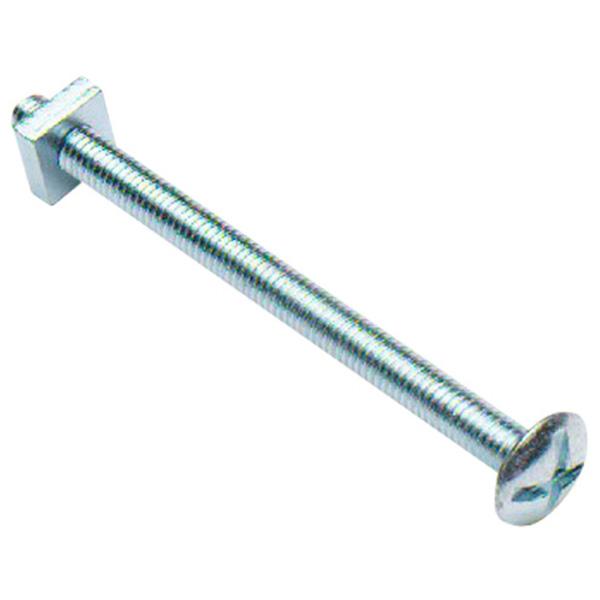 Roofing Bolts with Nuts, BZP M8 x 100mm (25 Pack)