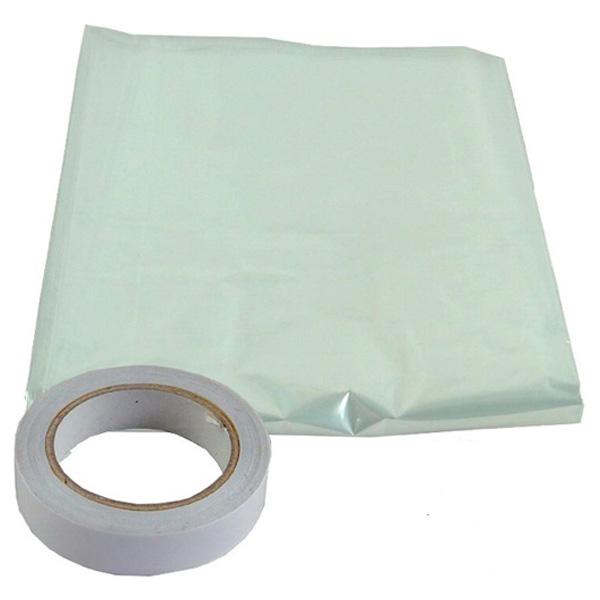 Window Insulation Double Glazing Shrink Film Kit, 3.0 x 1.5 Metres (Total Coverage 4.5 Square Metre), Complete With Double-Sided Tape