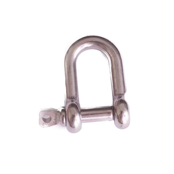 D-Shackles, Stainless Steel Marine Grade 316, M5 (2 Pack)