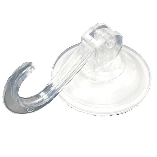 Suction Hooks, Lever Type, Clear - 55mm - (Pack of 2)