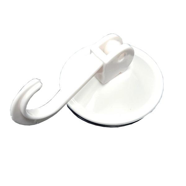 Suction Hooks, Lever Type, White - 55mm - (Pack of 2)