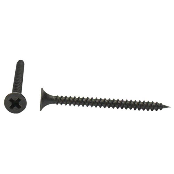 Coarse Thread Bugle Head Plasterboard Drywall Screws, Black Phosphate 4.2mm x 42mm (100 Pack)