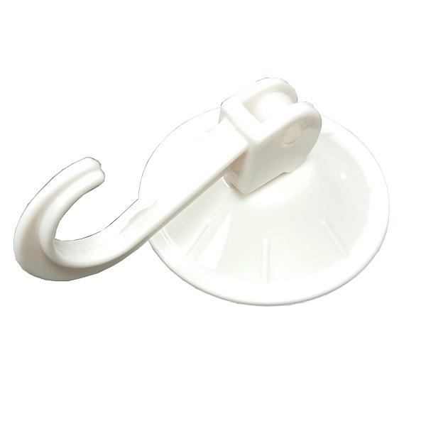 Suction Hooks Patterned, Lever Type, White - 45mm - (Pack of 2)