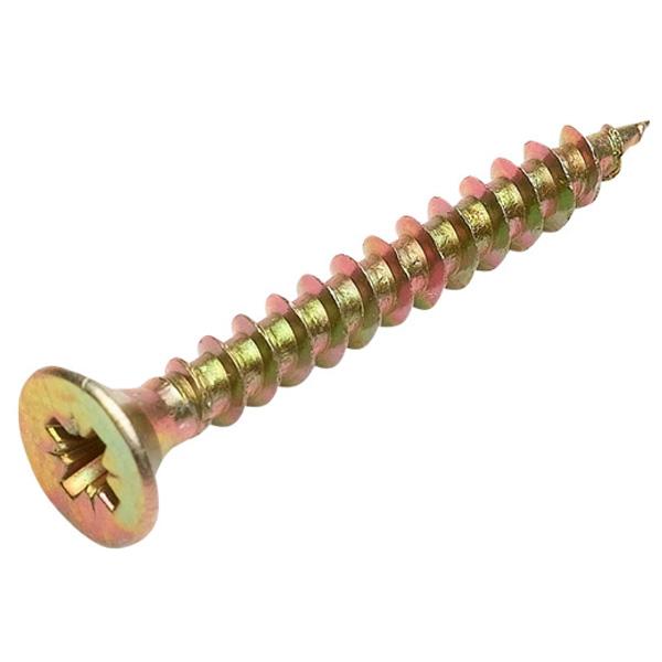 Goldtite Single Threaded PZ Head Double Countersunk Multi-Purpose Screws YZP 4.0 x 25mm (20 Pack)