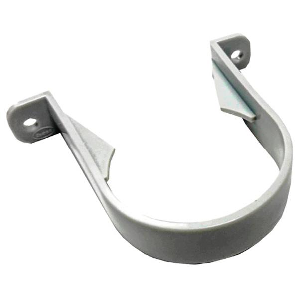 Rainwater Downpipe Clip Brackets, Grey 68mm (6 Pack)