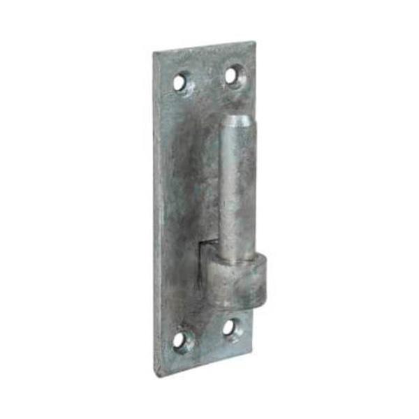 Heavy Duty Gate Hinge Bracket, Galvanised 164 x 47mm, Pin Diameter 16mm