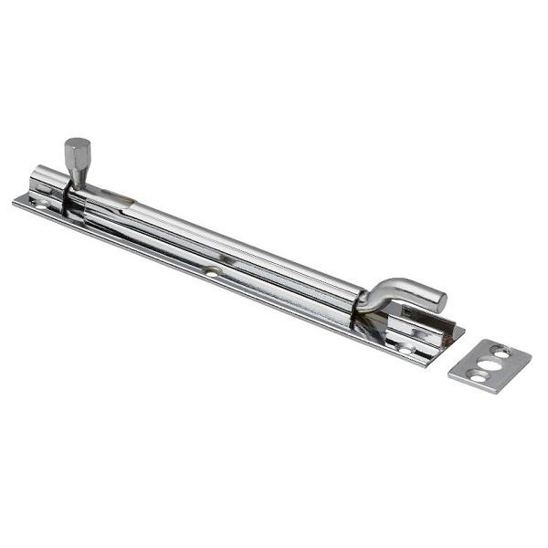 Swan Neck Door Bolt, Polished Stainless Steel - 150mm