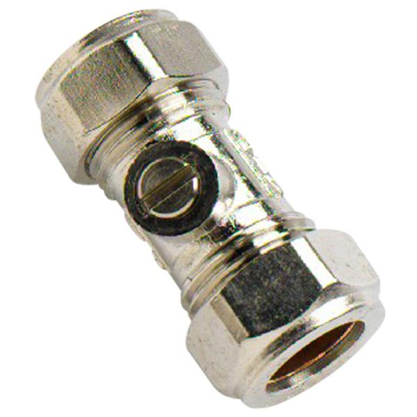 Isolating Valve, Chrome Plated 15mm