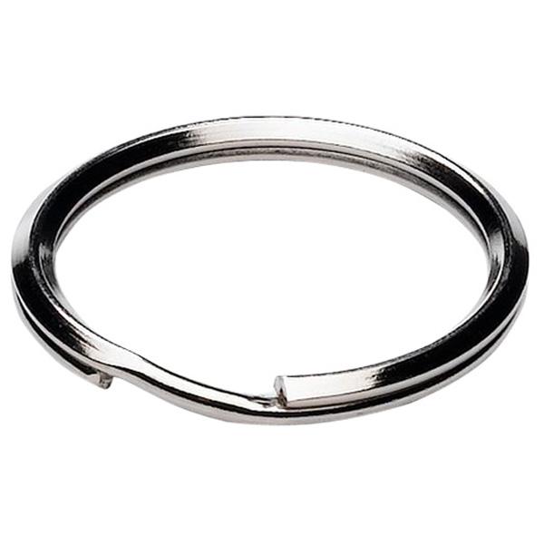 Keyring Split Rings, Nickel Plated 13mm (10 Pack)