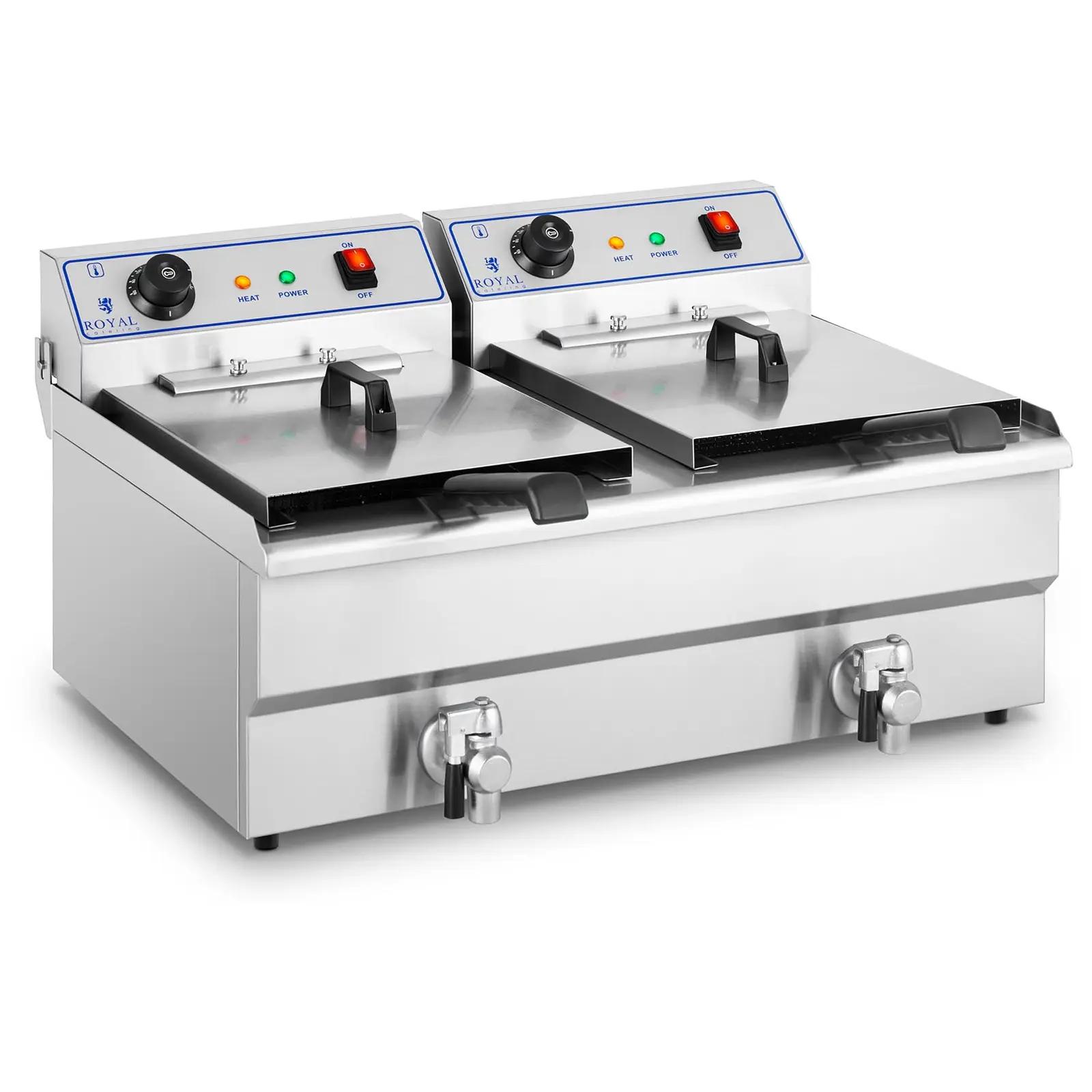 Electric Deep Fat Fryer - 2 x 16 litres - 400 V